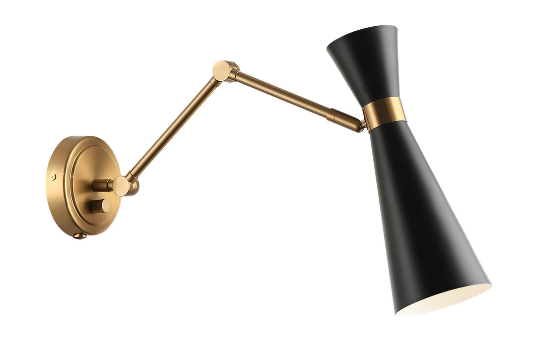 Blaze One Light Wall Sconce in Black - available from The Lighting Shoppe, trusted by Canadian homeowners