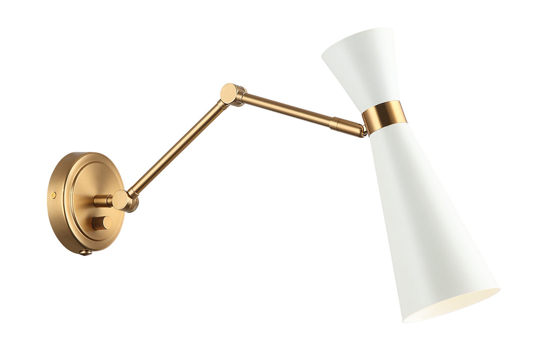Blaze One Light Wall Sconce in White - available from The Lighting Shoppe, trusted by Canadian homeowners