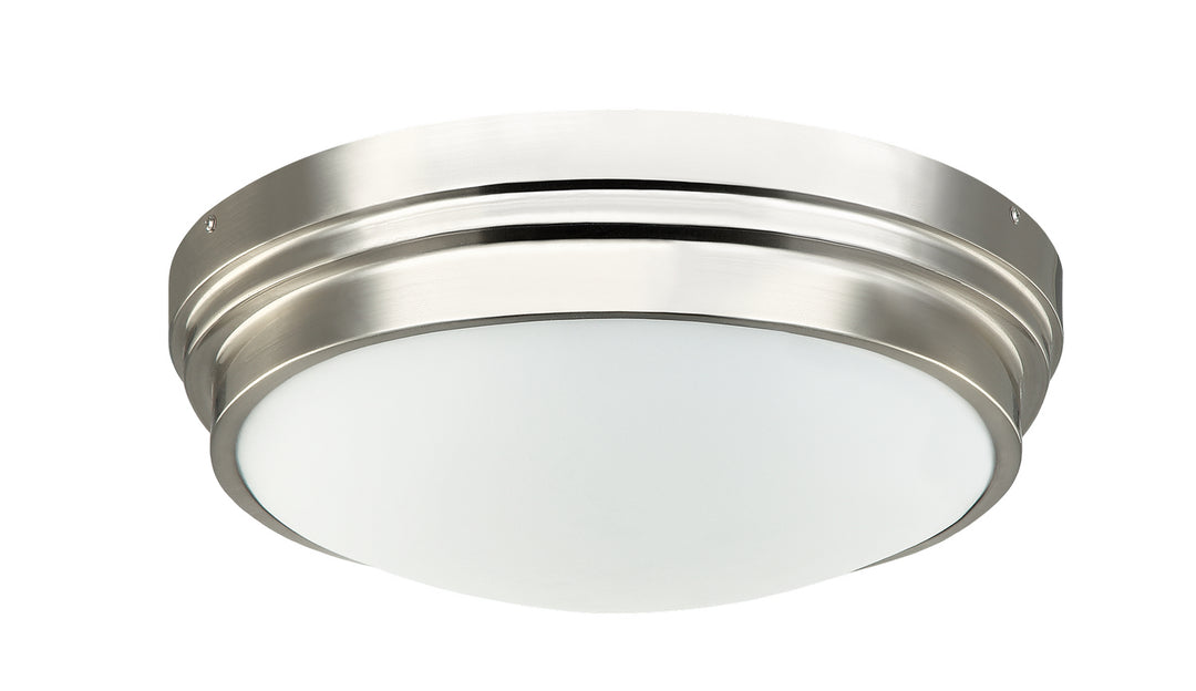 Fresh Colonial Two Light Flush Mount in Brushed Nickel - available from The Lighting Shoppe, trusted by Canadian homeowners