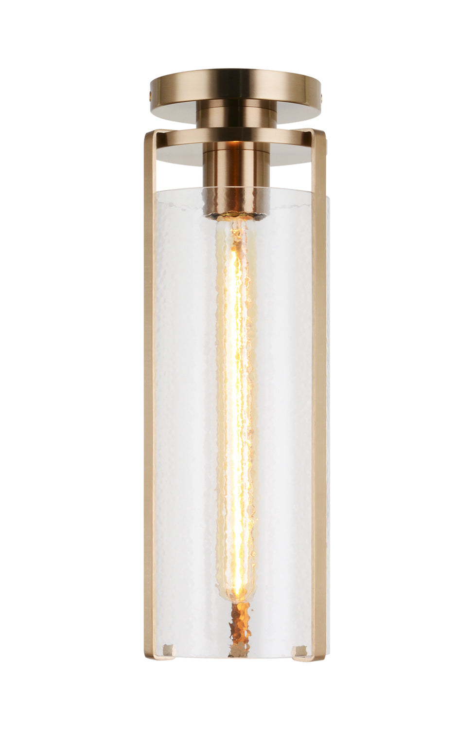 Bayou One Light Flush Mount in Aged Gold Brass - available from The Lighting Shoppe, trusted by Canadian homeowners