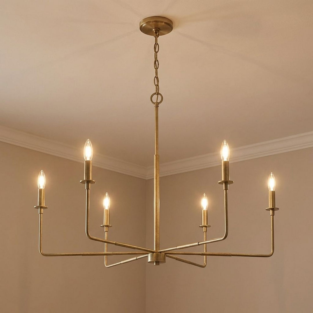 Savoy House - 1-2221-6-322 - Six Light Chandelier - Salerno - Warm Brass