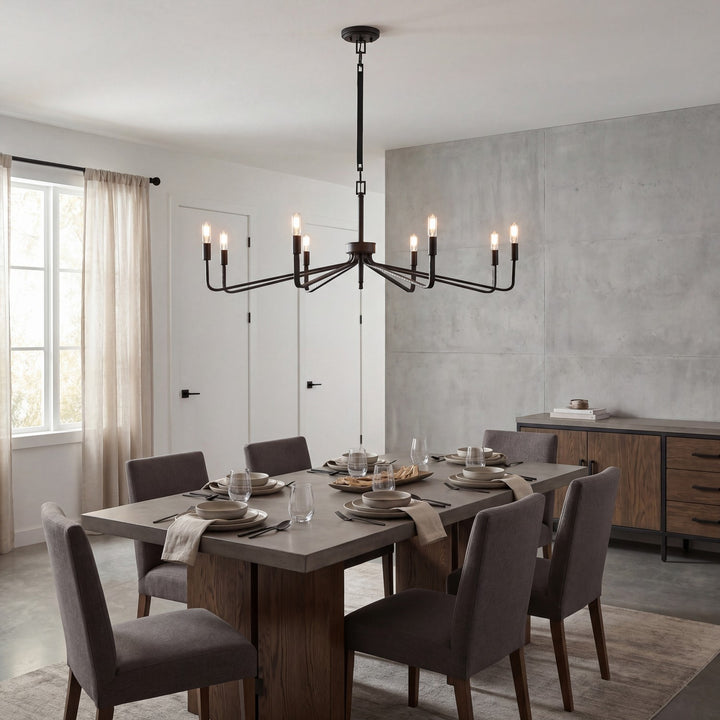 Savoy House - 1-6400-8-190 - Eight Light Chandelier - Salem - Forged Iron