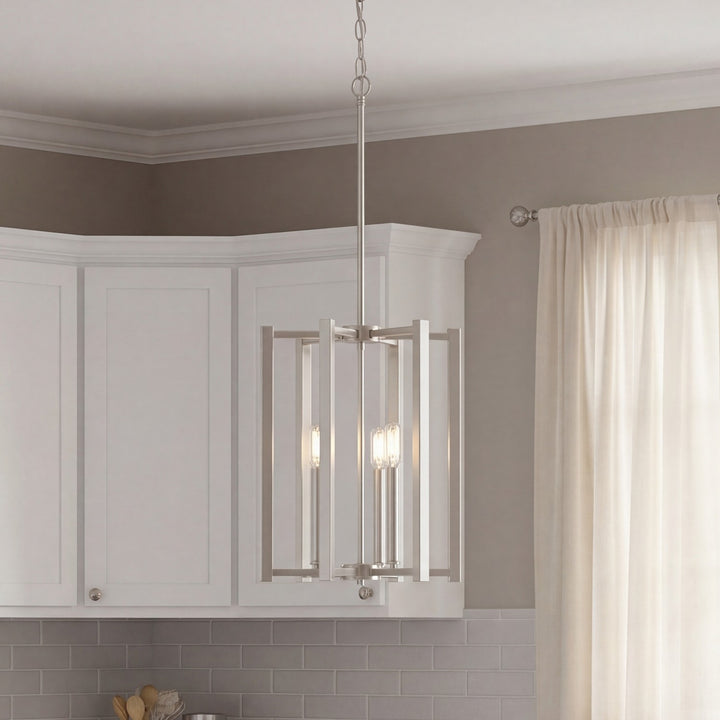 Savoy House - 3-7700-3-SN - Three Light Pendant - Benson - Satin Nickel