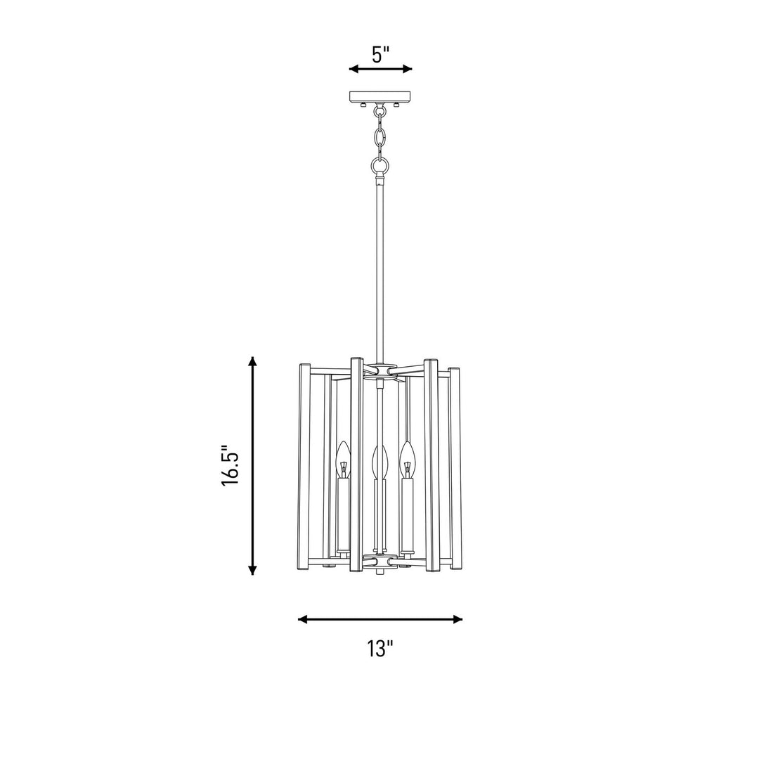 Savoy House - 3-7700-3-SN - Three Light Pendant - Benson - Satin Nickel
