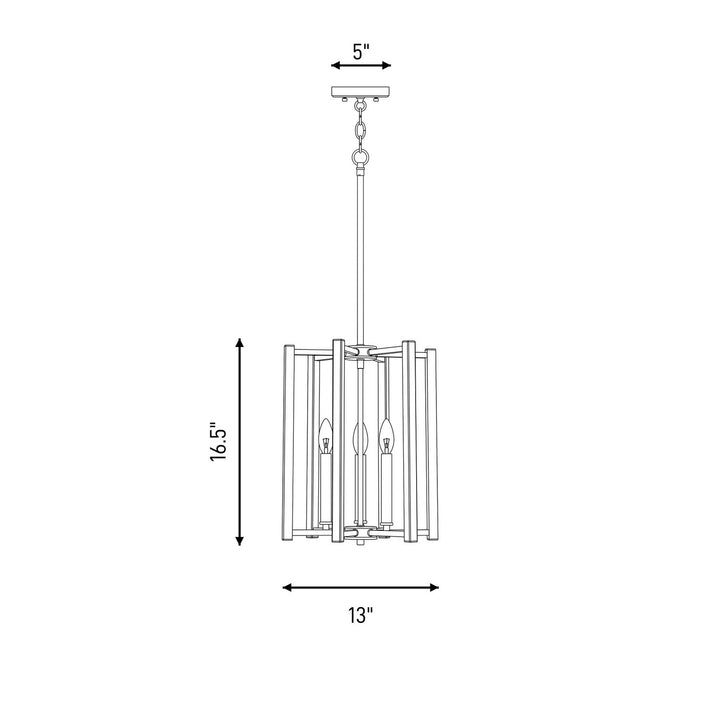 Savoy House - 3-7700-3-SN - Three Light Pendant - Benson - Satin Nickel