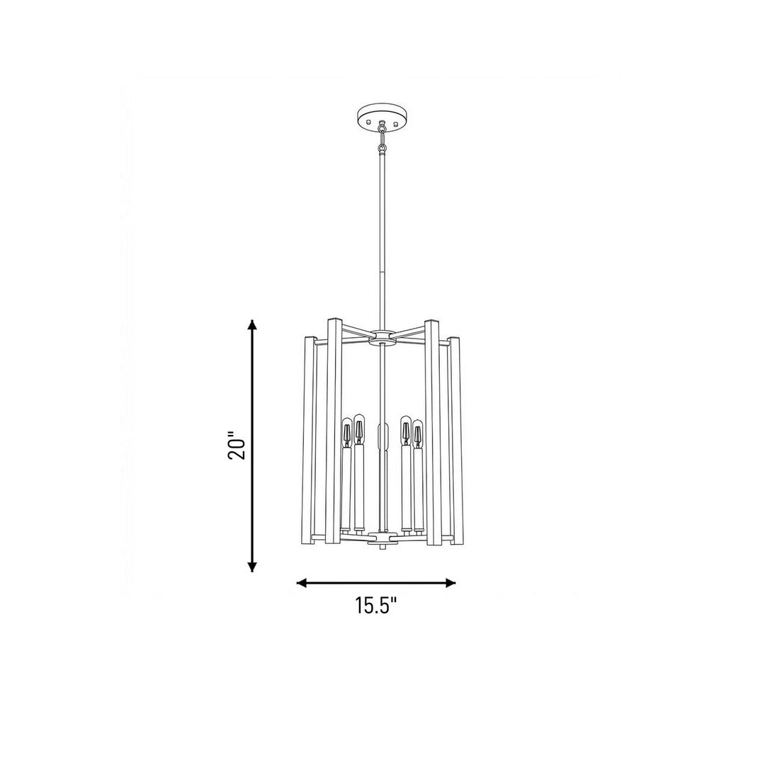 Savoy House - 3-7701-5-89 - Five Light Pendant - Benson - Matte Black
