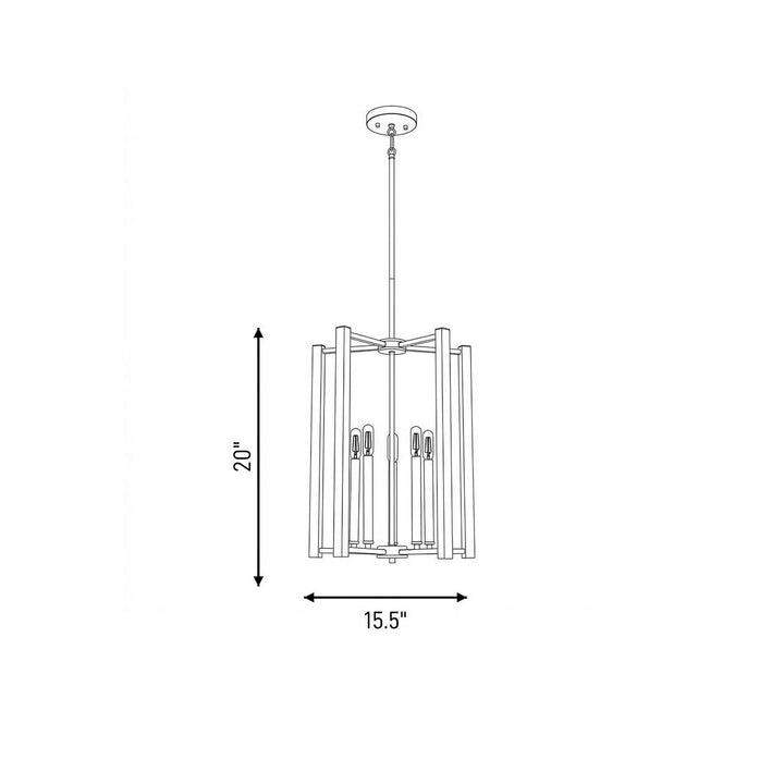 Savoy House - 3-7701-5-89 - Five Light Pendant - Benson - Matte Black