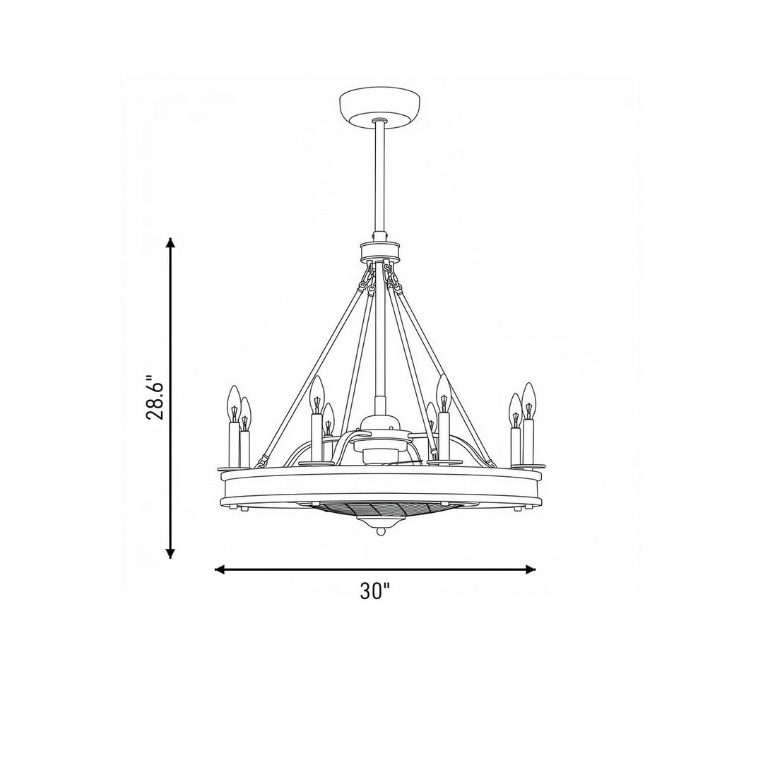 Savoy House - 39-FD-124-89 - LED Fan D'Lier - Lyon - Matte Black