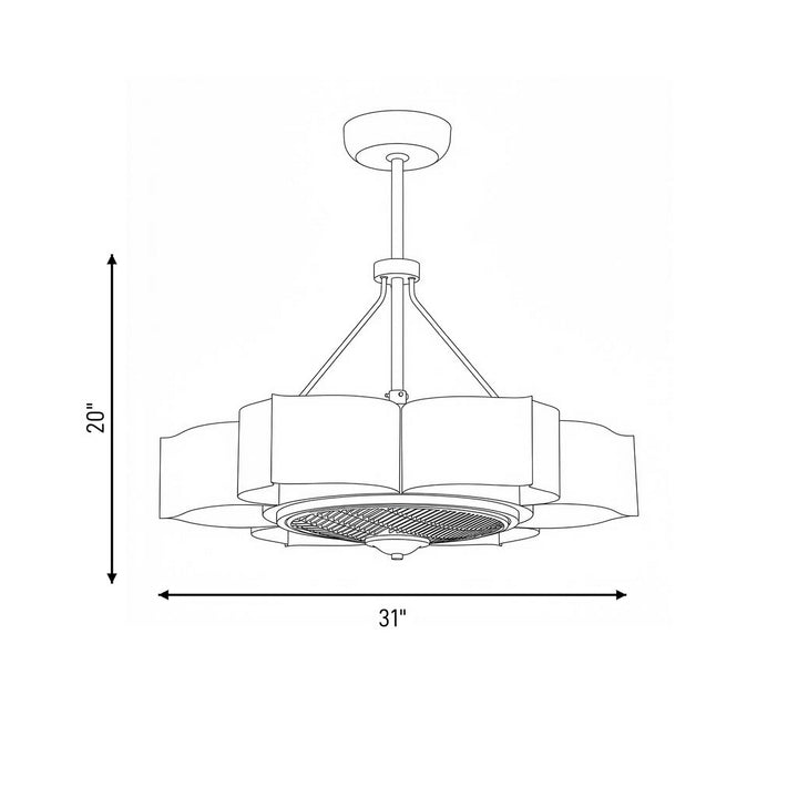 Savoy House - 39-FD-125-54 - LED Fan D'Lier - Stockholm - Gold Patina