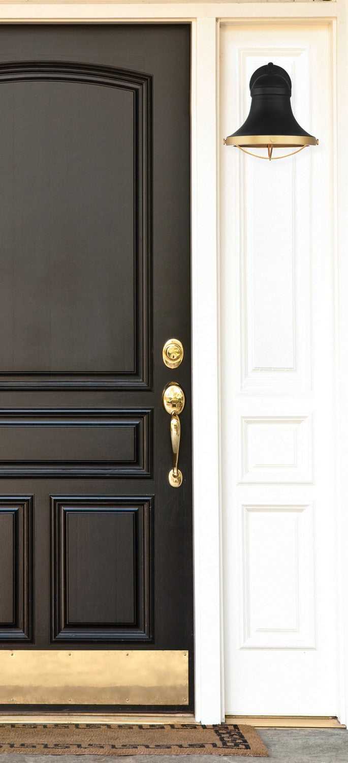 Savoy House - 5-179-137 - One Light Wall Sconce - Belmont - Textured Black w/Warm Brass