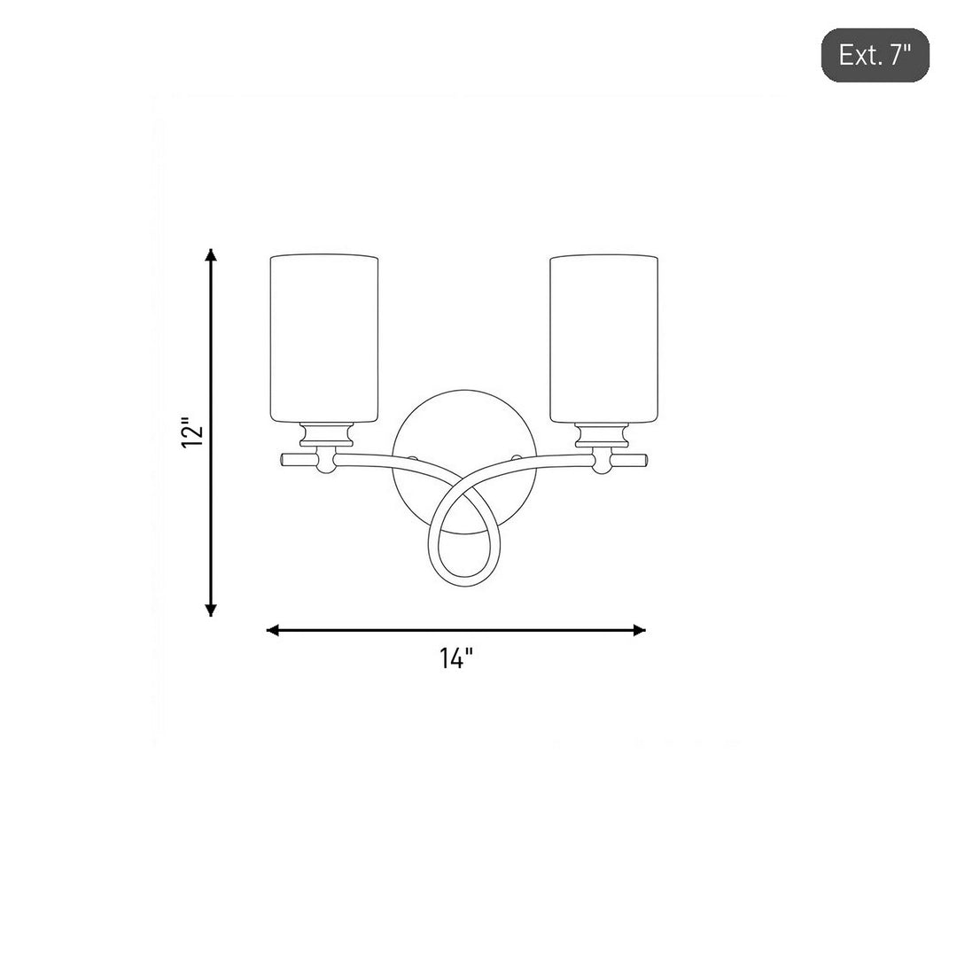 Savoy House - 8-530-2-322 - Two Light Bath Bar - Woodbury - Warm Brass