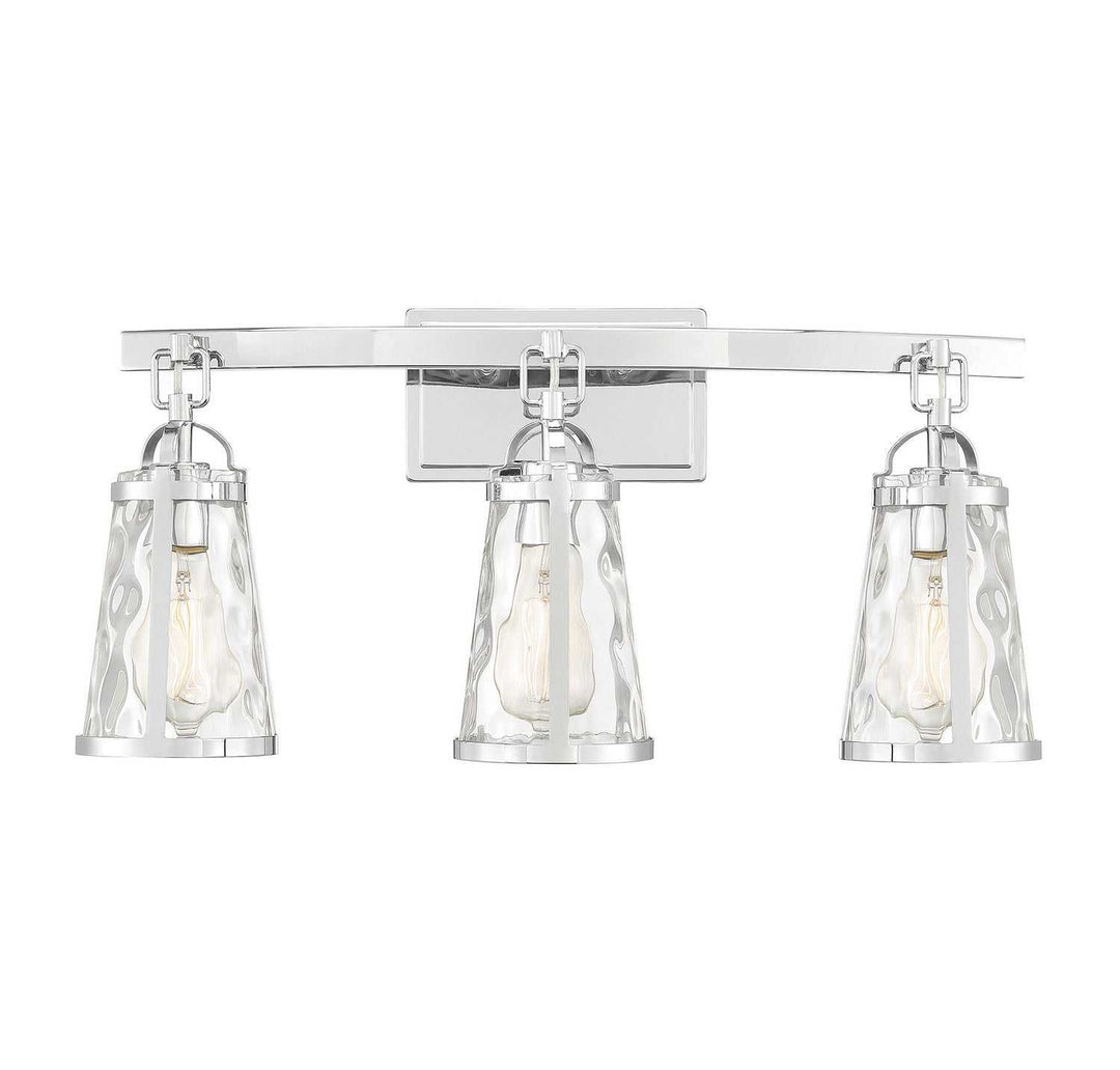 Albany Three Light Bath Bar in Polished Chrome Savoy House