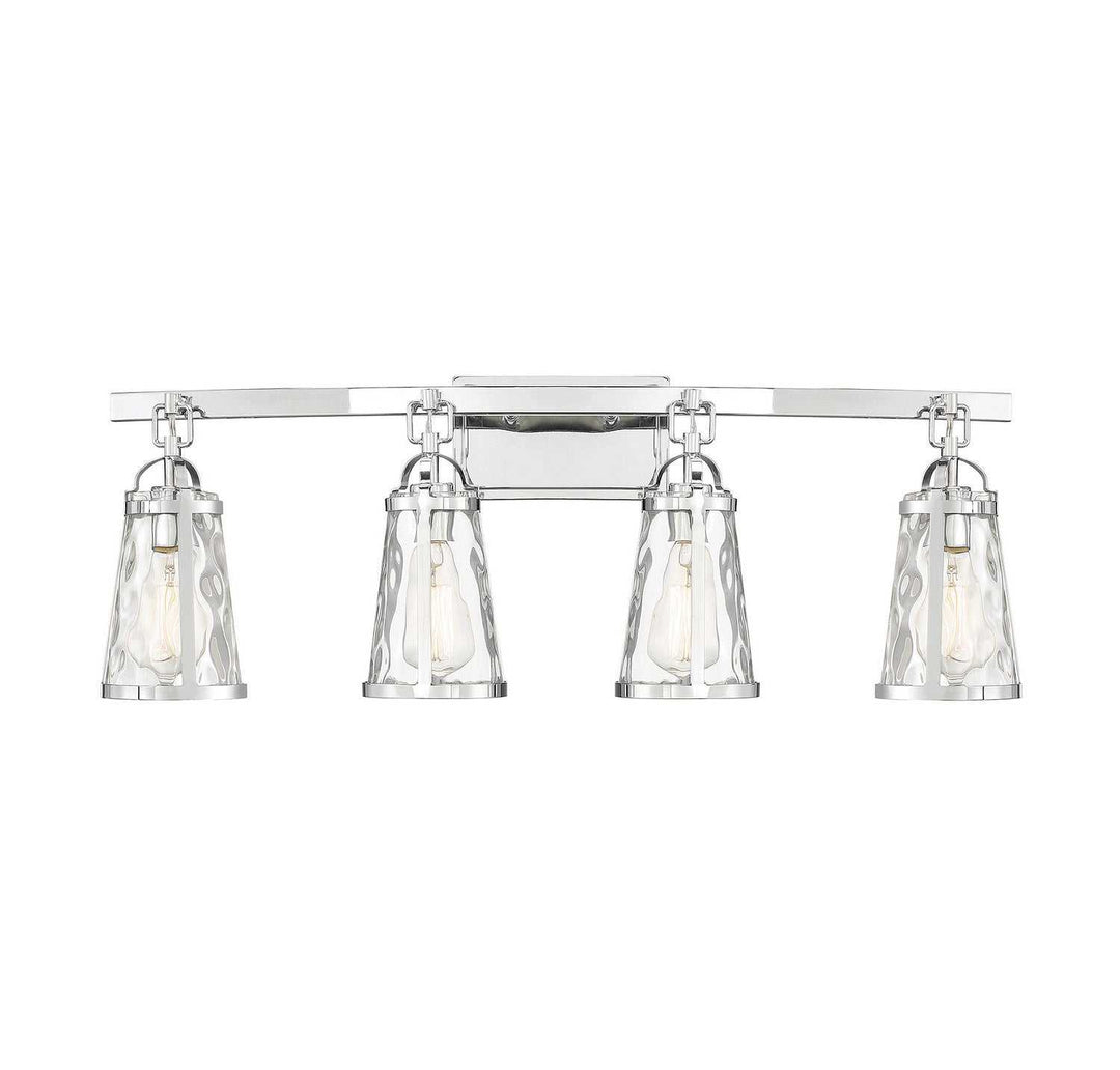 Albany Four Light Bath Bar in Polished Chrome Savoy House