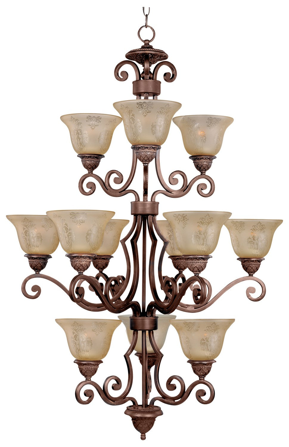 Symphony 12 Light Chandelier in Oil Rubbed Bronze - available from The Lighting Shoppe, trusted by Canadian homeowners