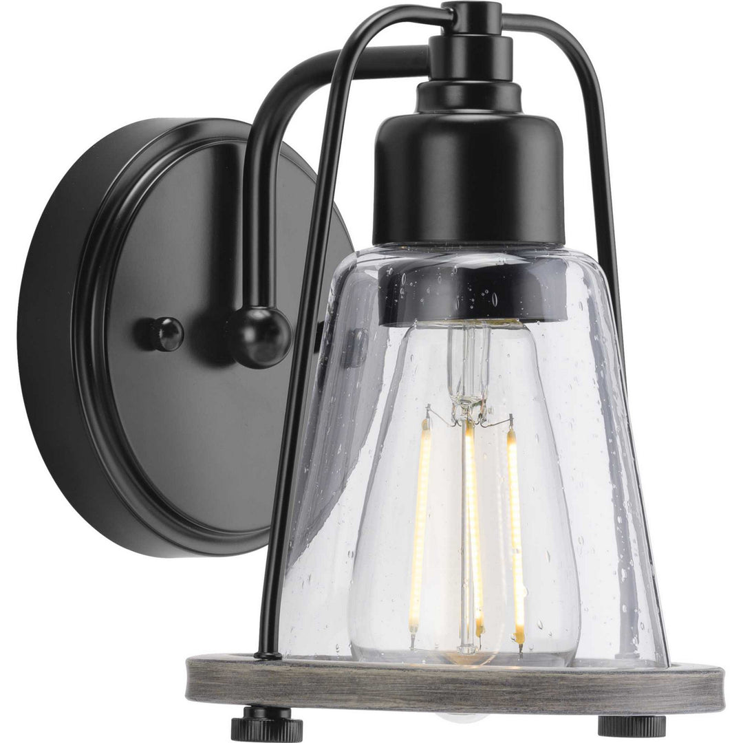 Conway One Light Bath Bracket in Matte Black - available from The Lighting Shoppe, trusted by Canadian homeowners