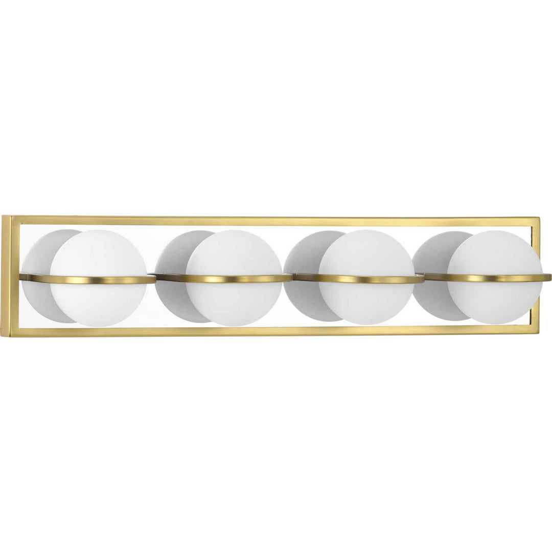Pearl LED LED Bath Bracket in Satin Brass - available from The Lighting Shoppe, trusted by Canadian homeowners