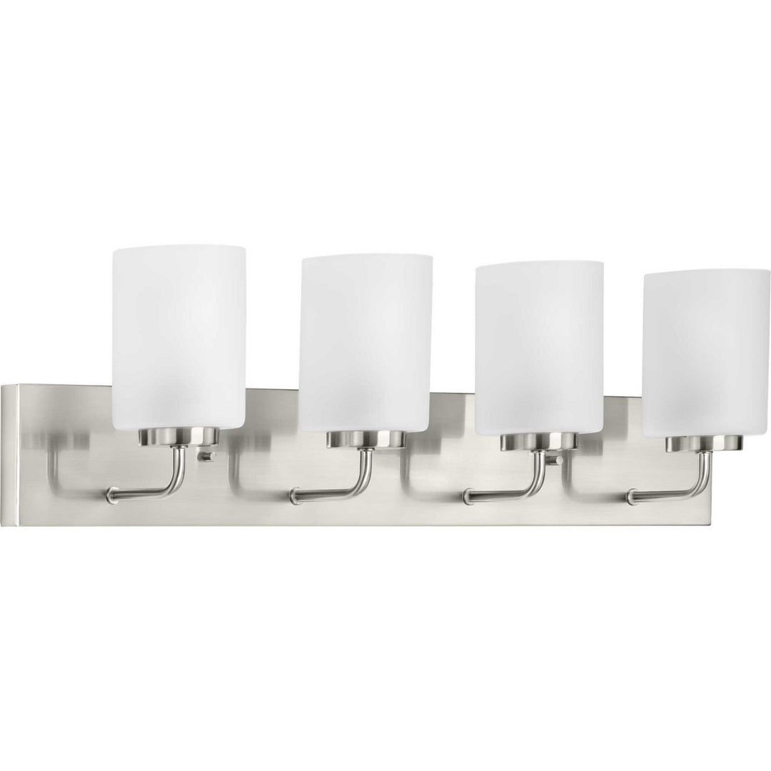 Merry Four Light Bath Bracket in Brushed Nickel - available from The Lighting Shoppe, trusted by Canadian homeowners