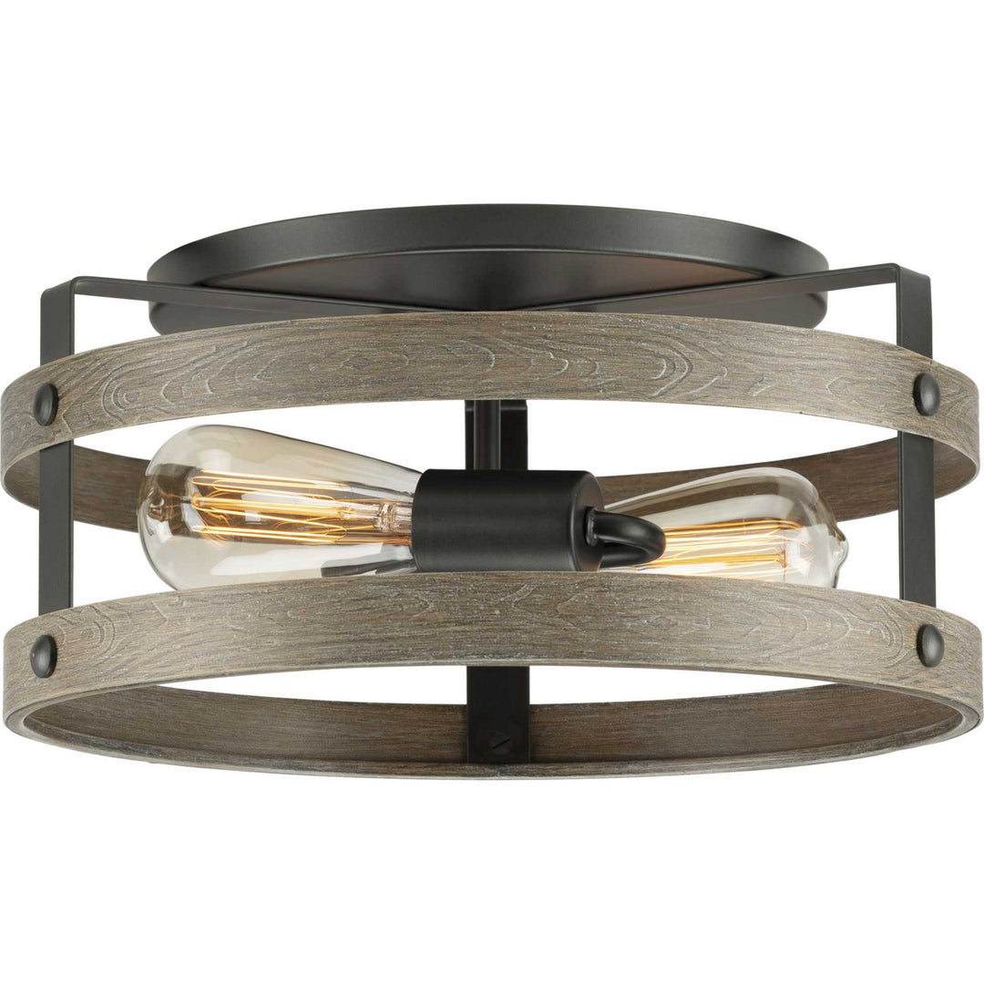 Gulliver Two Light Flush Mount in Graphite - available from The Lighting Shoppe, trusted by Canadian homeowners