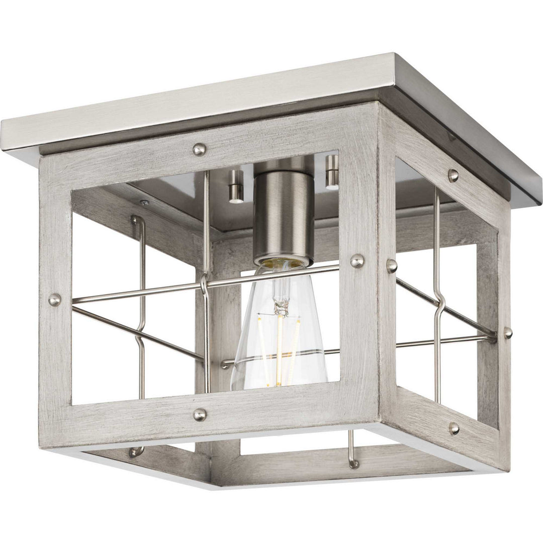Progress Canada - P350197-009 - One Light Flush Mount - Hedgerow - Brushed Nickel