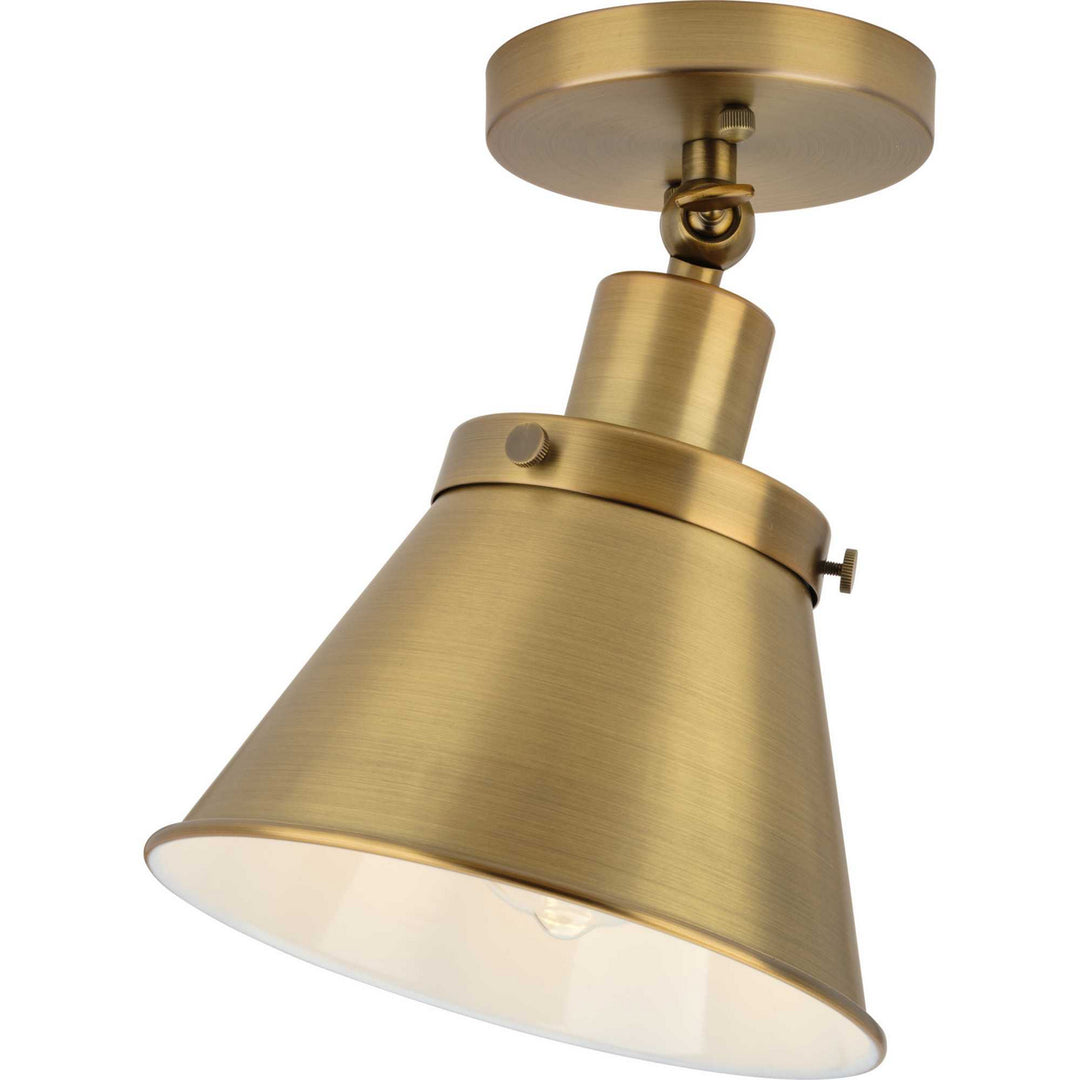 Progress Canada - P350199-163 - One Light Flush Mount - Hinton - Vintage Brass