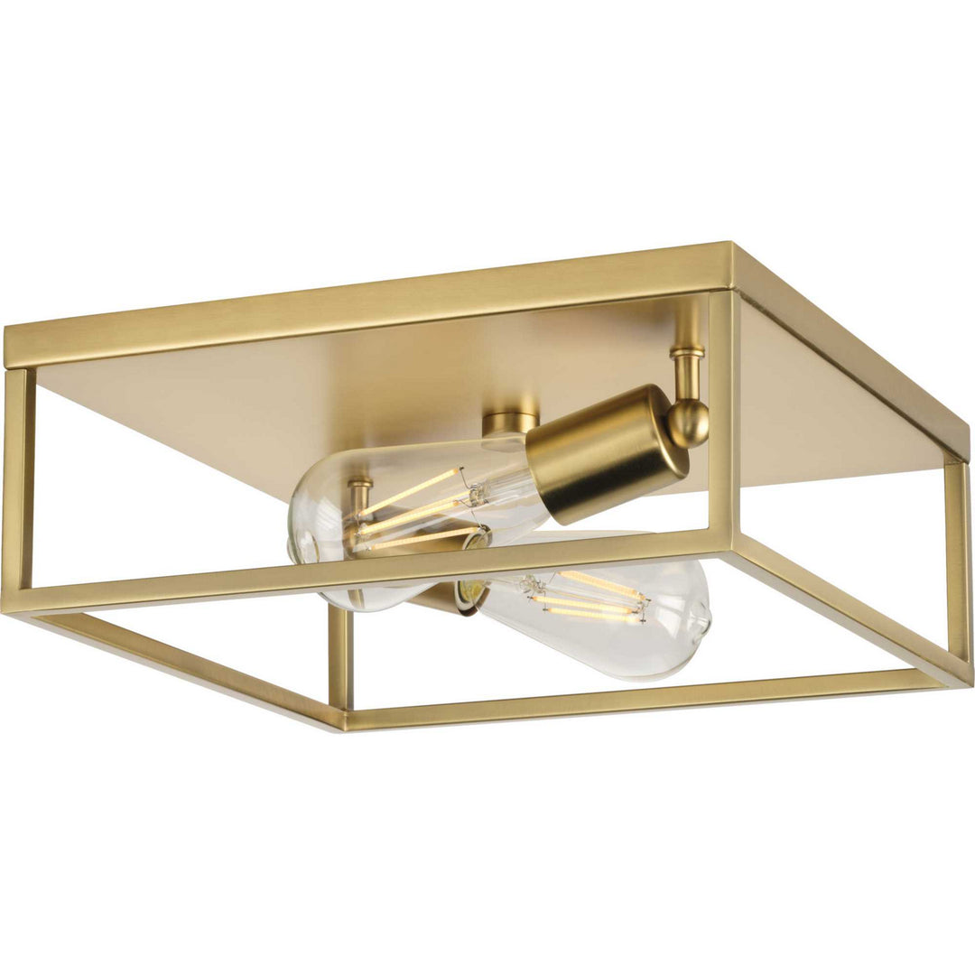Progress Canada - P350200-012 - Two Light Flush Mount - Perimeter - Satin Brass