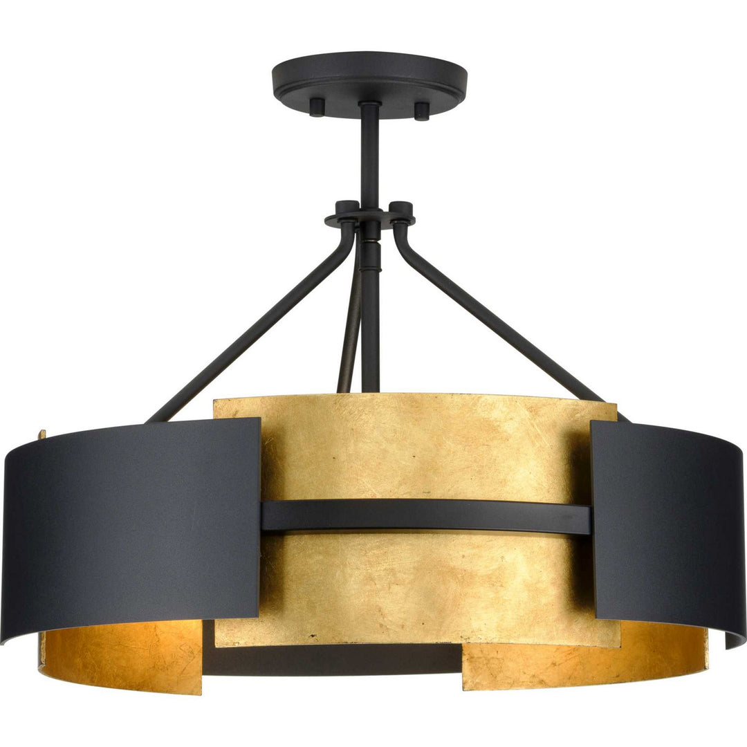Progress Canada - P350203-031 - Three Light Semi-Flush Conv - Lowery - Textured Black