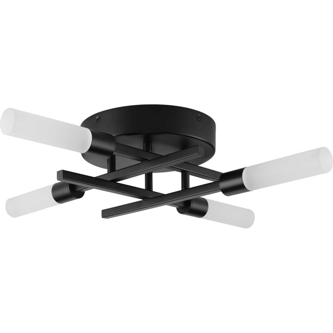 Quadrant LED LED Flush Mount in Matte Black - available from The Lighting Shoppe, trusted by Canadian homeowners