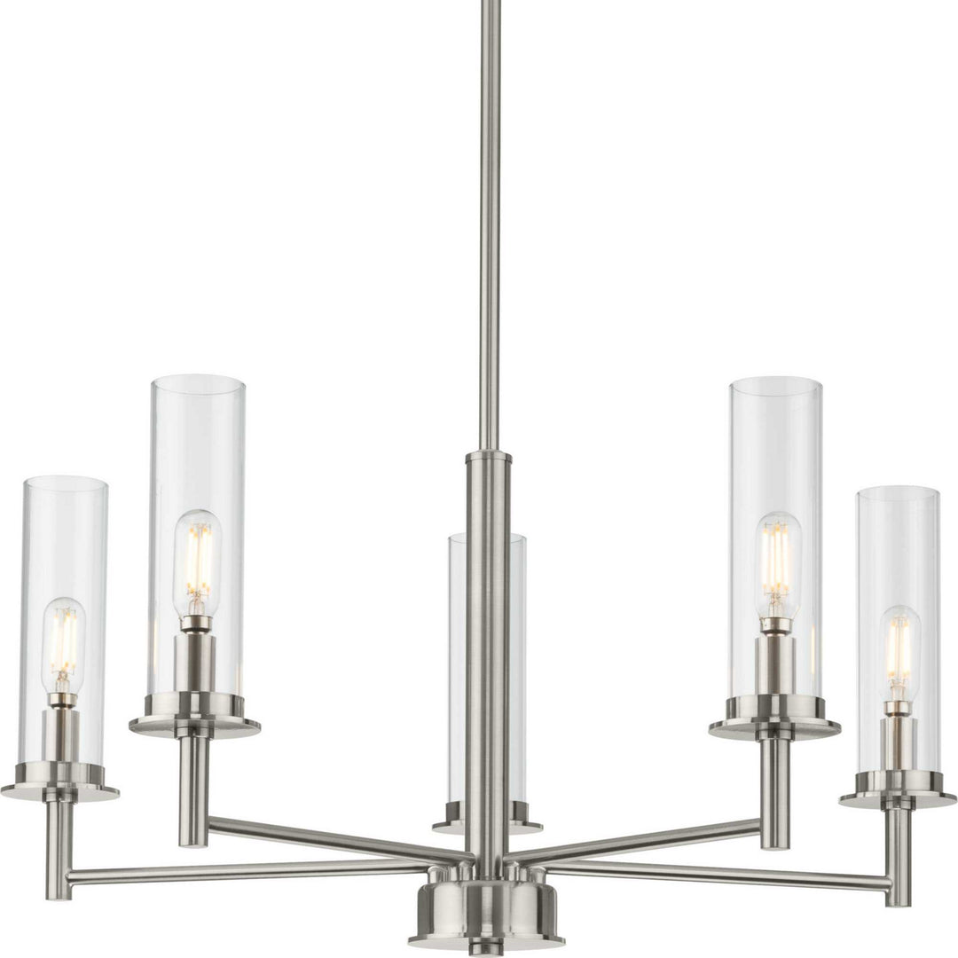 Progress Canada - P400251-009 - Five Light Chandelier - Kellwyn - Brushed Nickel