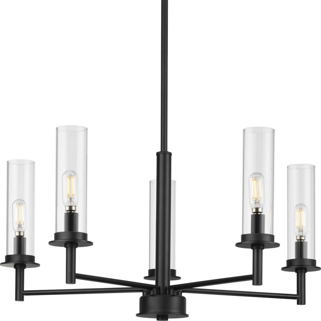 Progress Canada - P400251-031 - Five Light Chandelier - Kellwyn - Matte Black