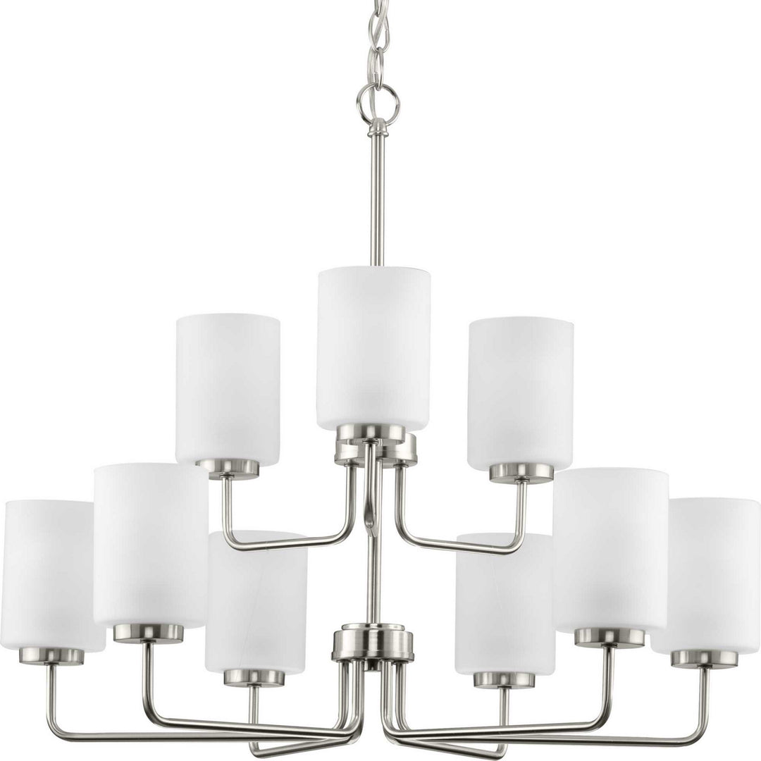 Progress Canada - P400276-009 - Nine Light Chandelier - Merry - Brushed Nickel