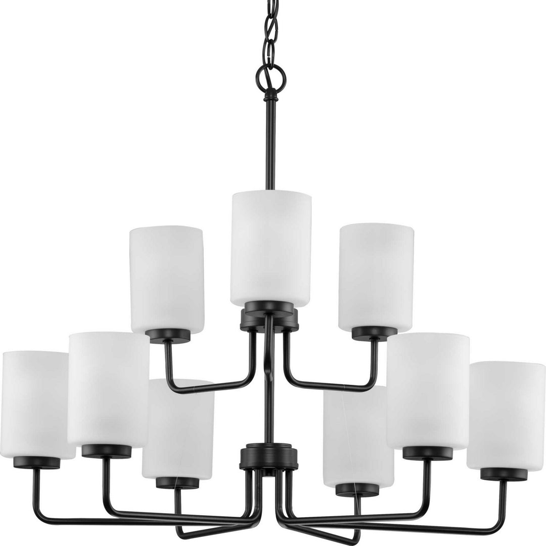 Progress Canada - P400276-031 - Nine Light Chandelier - Merry - Matte Black