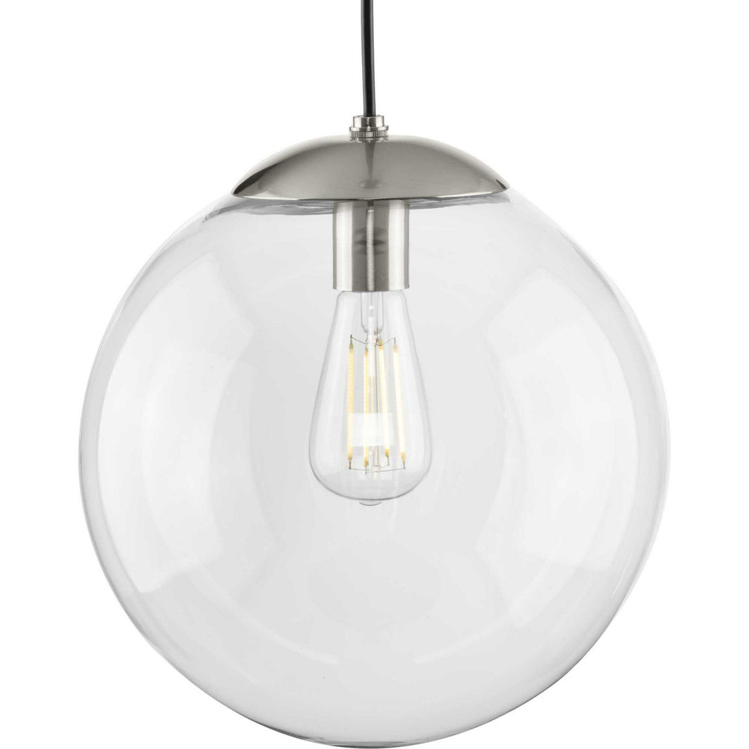 Atwell One Light Pendant in Brushed Nickel - available from The Lighting Shoppe, trusted by Canadian homeowners