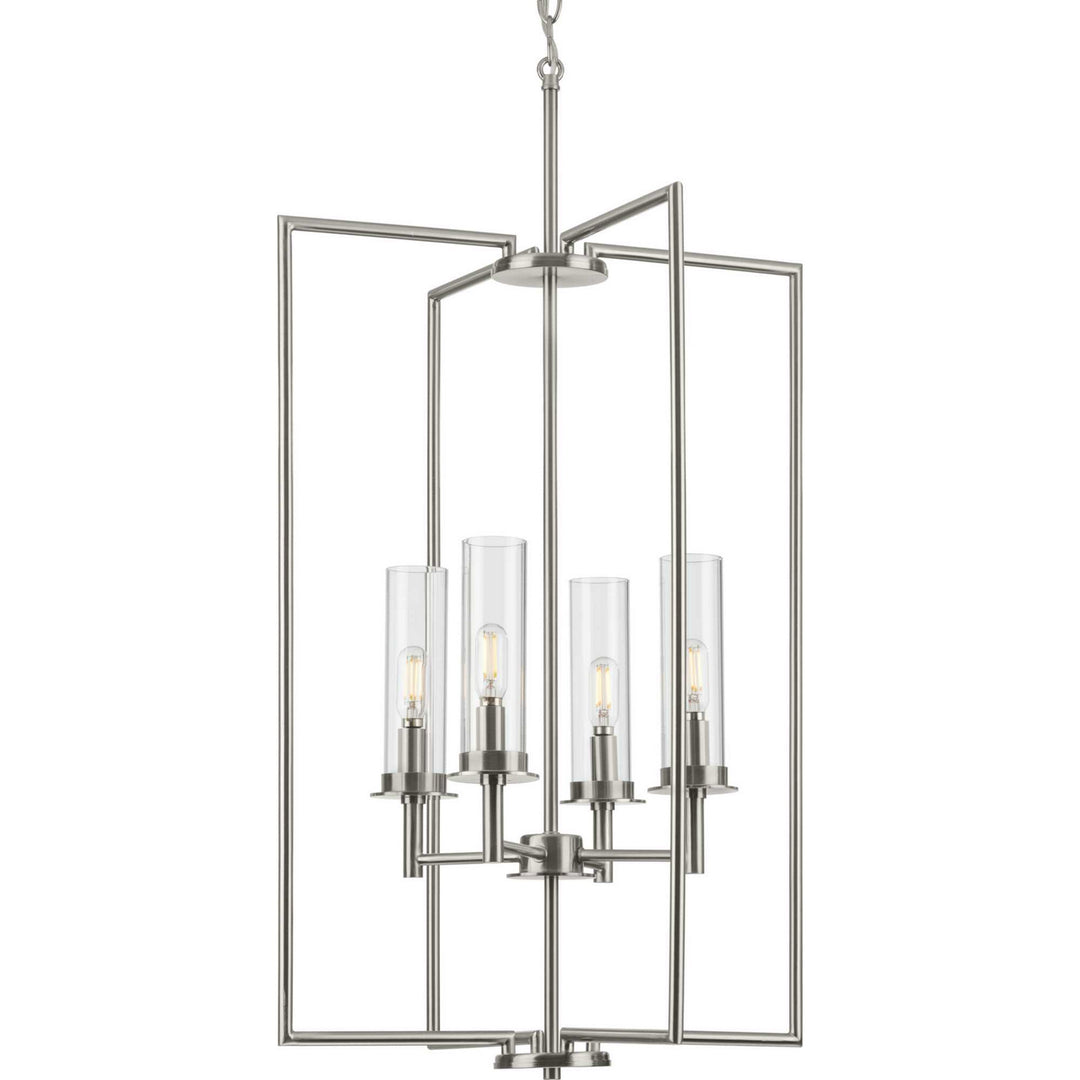 Progress Canada - P500315-009 - Four Light Foyer Pendant - Kellwyn - Brushed Nickel
