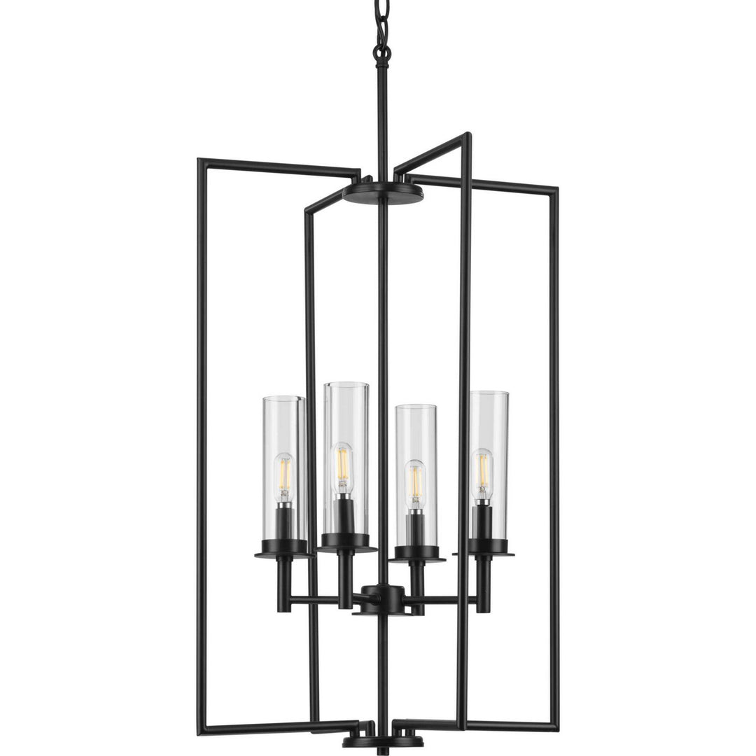 Progress Canada - P500315-031 - Four Light Foyer Pendant - Kellwyn - Matte Black