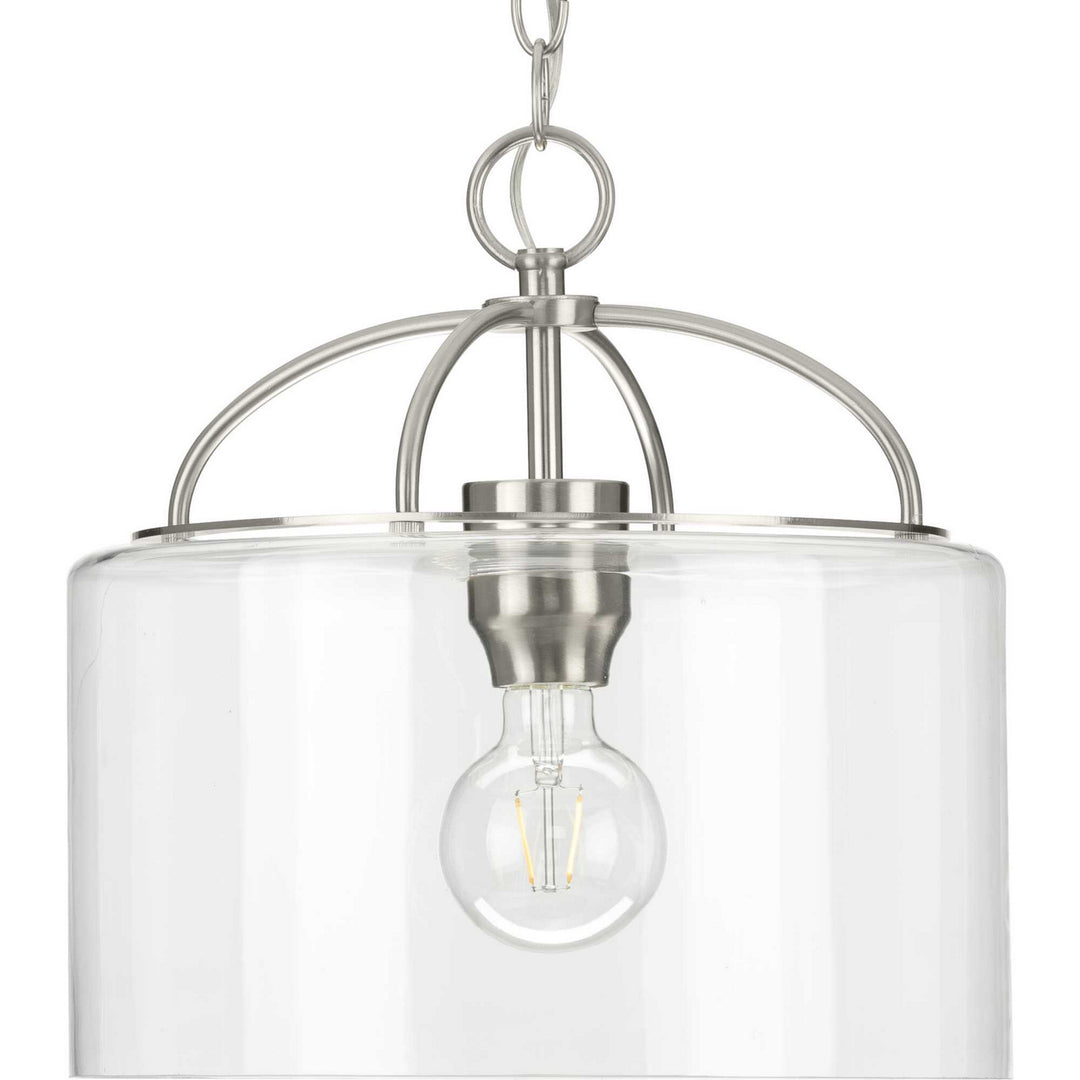Leyden One Light Pendant in Brushed Nickel - available from The Lighting Shoppe, trusted by Canadian homeowners