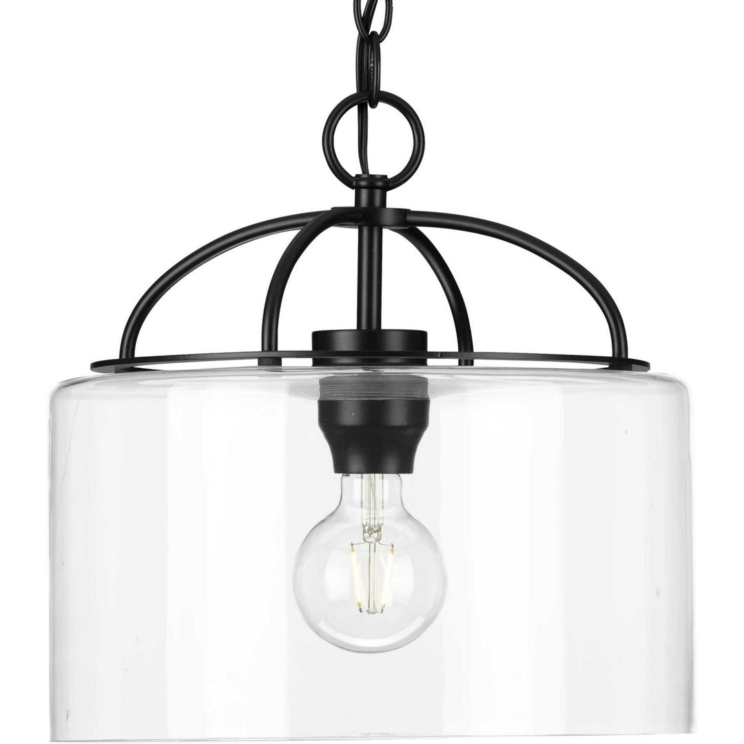 Leyden One Light Pendant in Matte Black - available from The Lighting Shoppe, trusted by Canadian homeowners