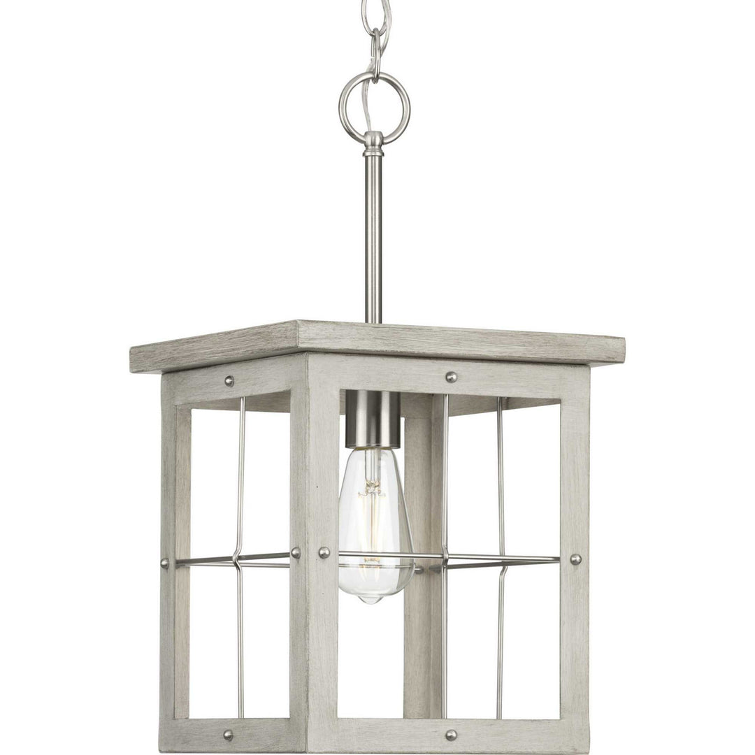 Hedgerow One Light Pendant in Brushed Nickel - available from The Lighting Shoppe, trusted by Canadian homeowners
