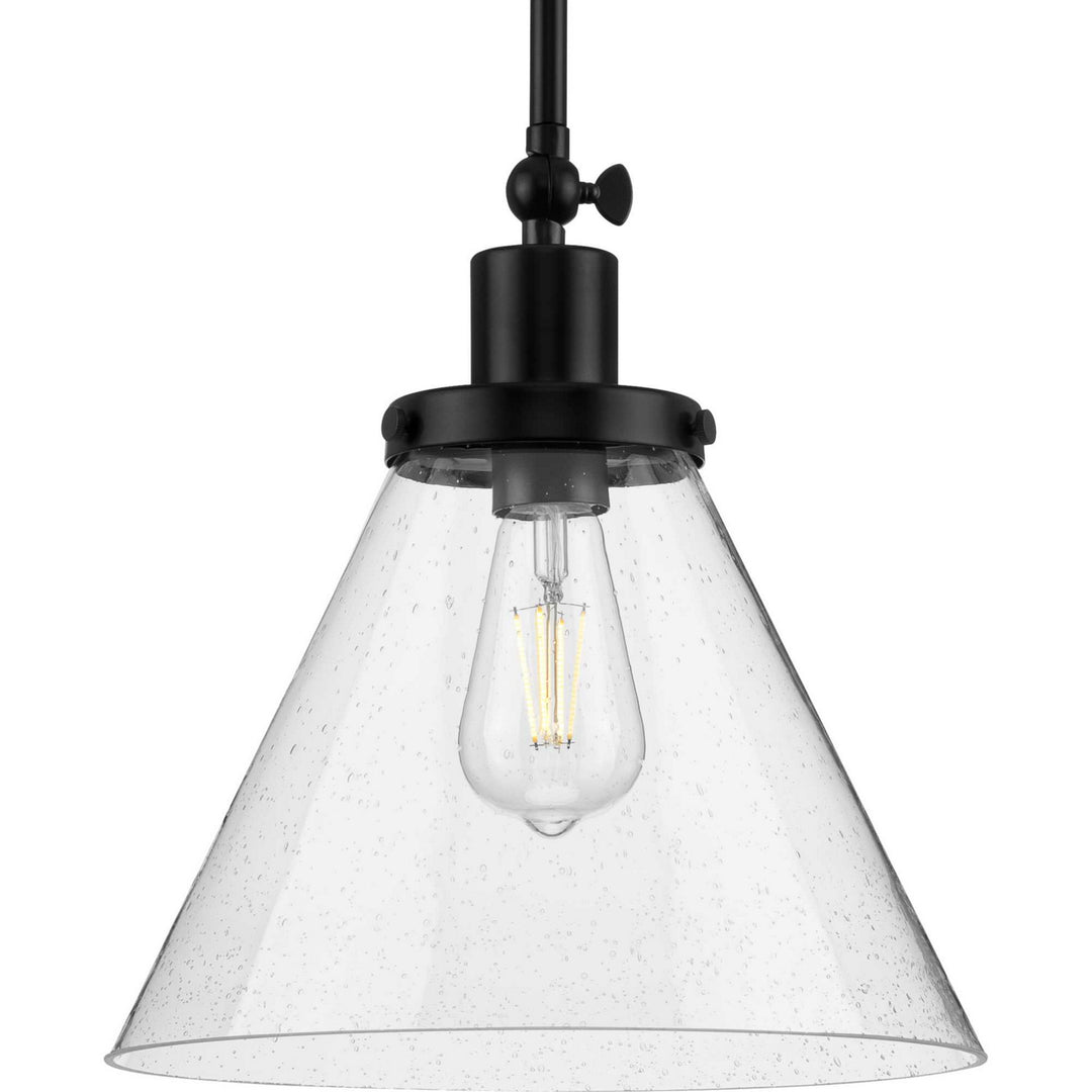 Hinton One Light Pendant in Matte Black - available from The Lighting Shoppe, trusted by Canadian homeowners