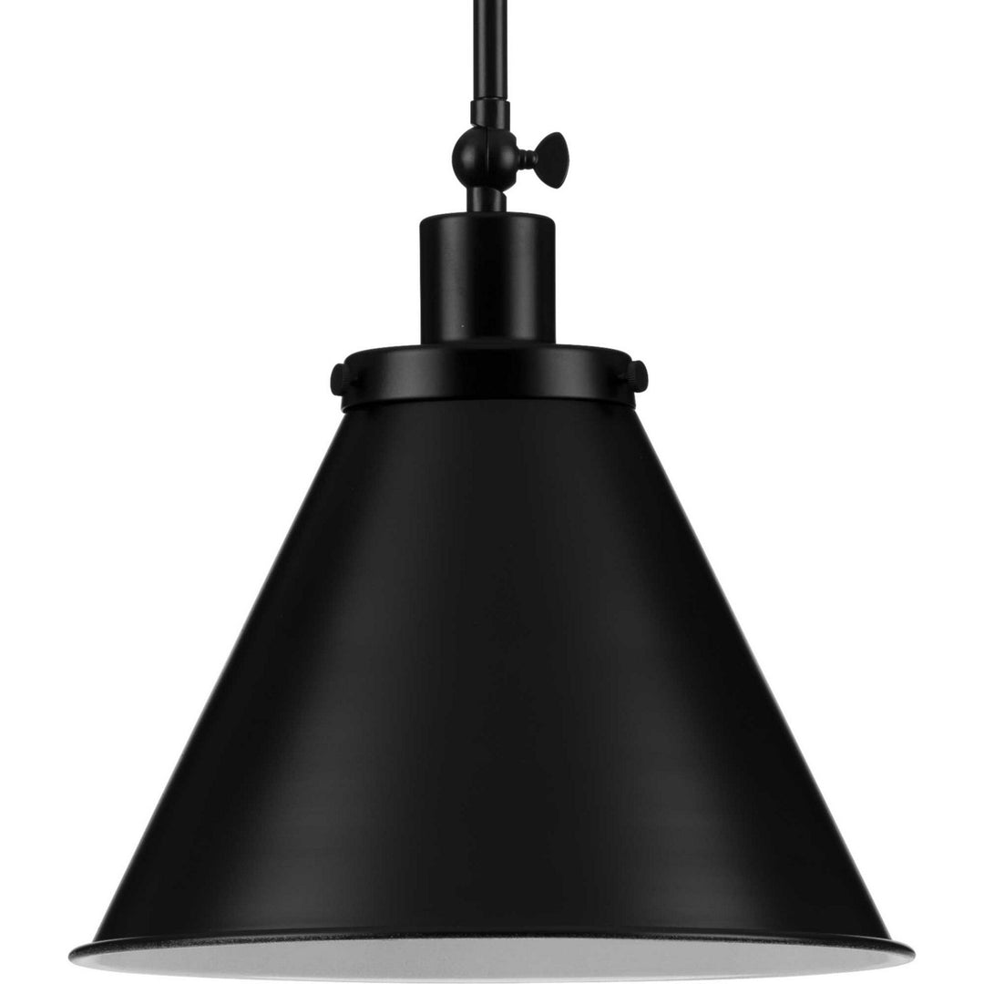 Hinton One Light Pendant in Matte Black - available from The Lighting Shoppe, trusted by Canadian homeowners