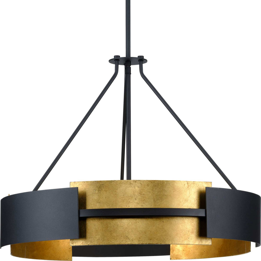 Lowery Five Light Pendant in Textured Black - available from The Lighting Shoppe, trusted by Canadian homeowners