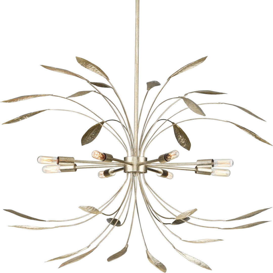 Progress Canada - P500416-176 - Eight Light Pendant - Mariposa - Gilded Silver