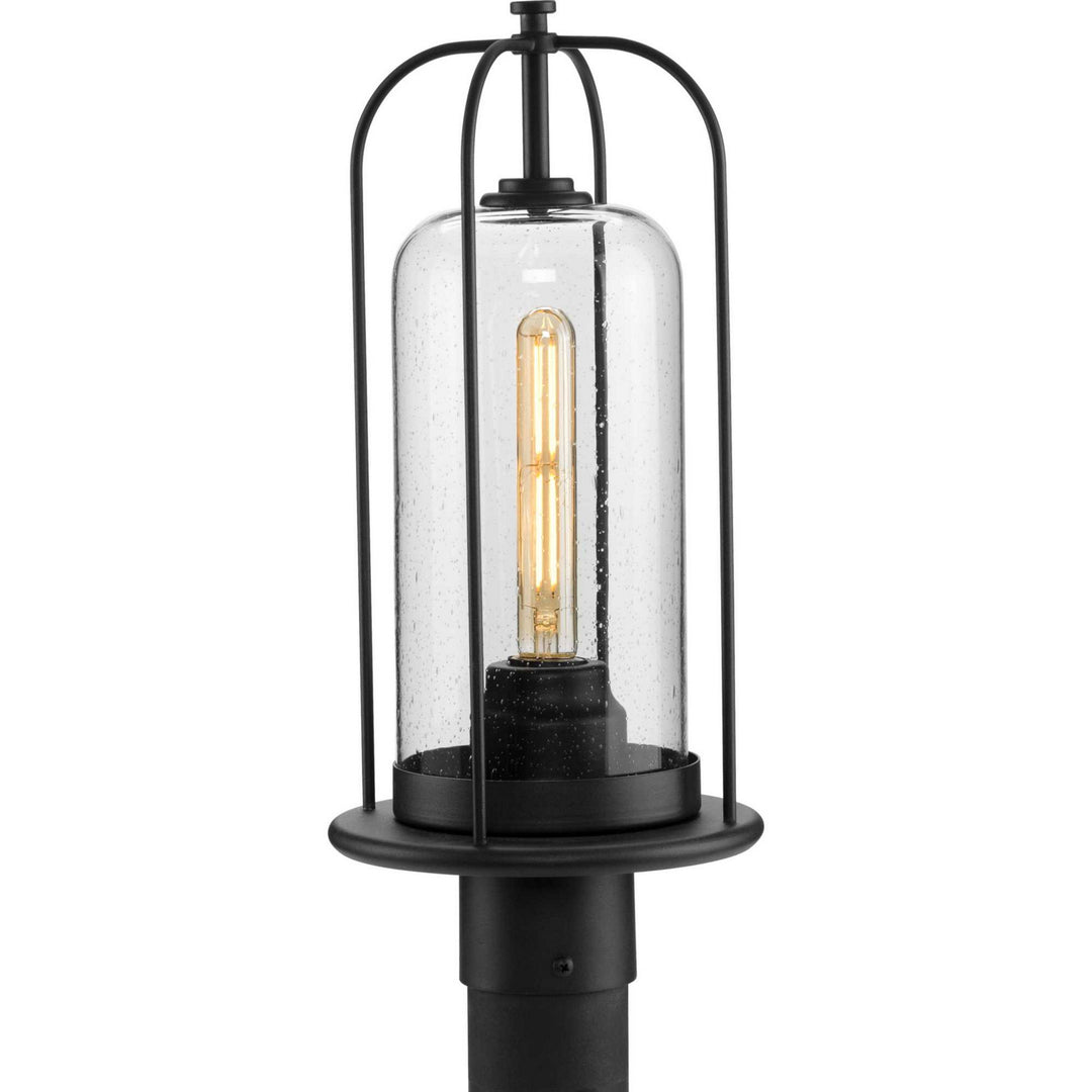Watch Hill One Light Post Lantern in Textured Black - available from The Lighting Shoppe, trusted by Canadian homeowners