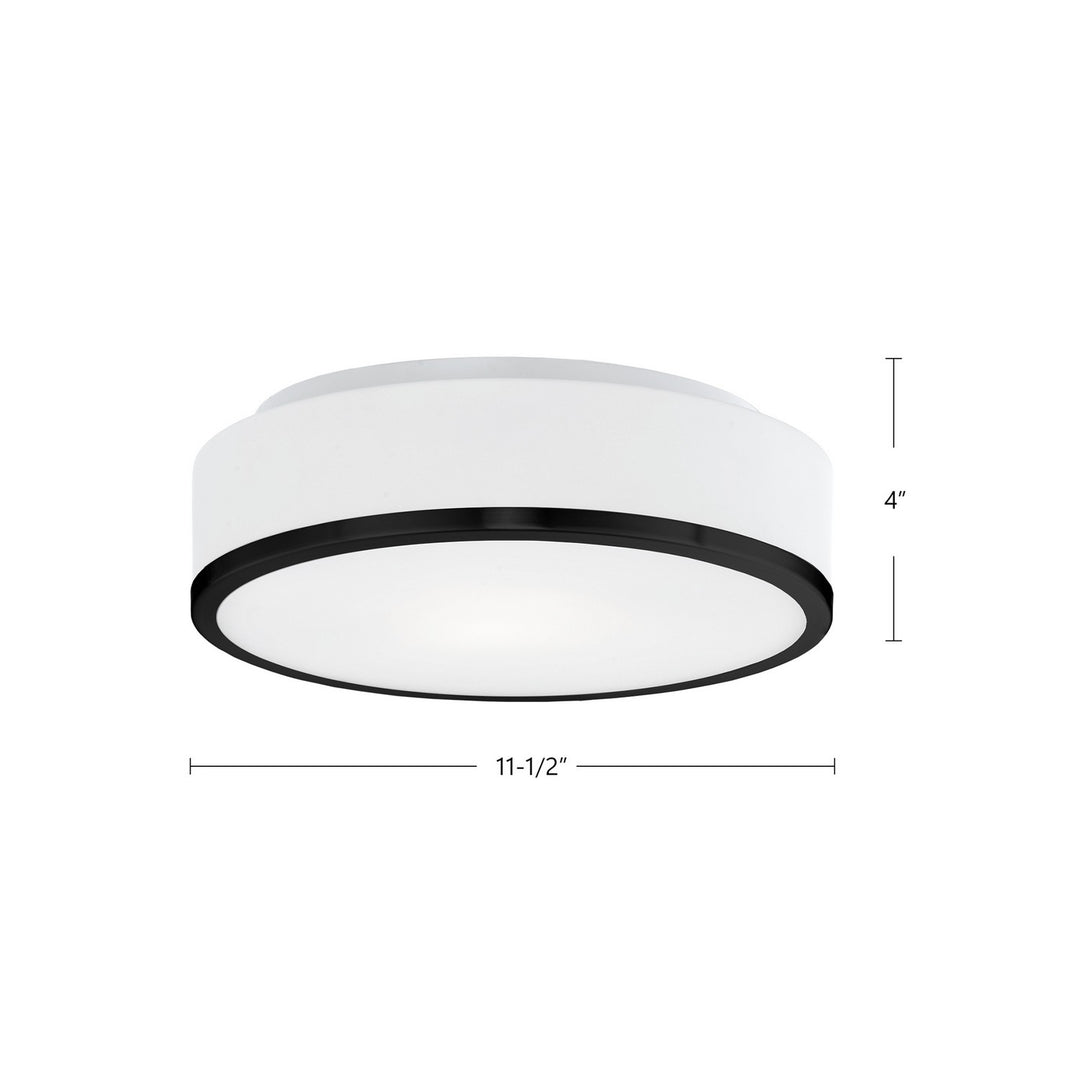 Kuzco Canada - 599002BK - Two Light Flush Mount - Charlie - Black