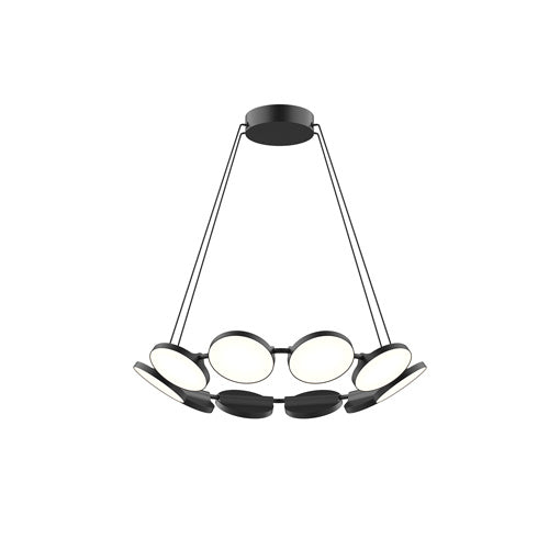 Novel LED Chandelier in Black - available from The Lighting Shoppe, trusted by Canadian homeowners