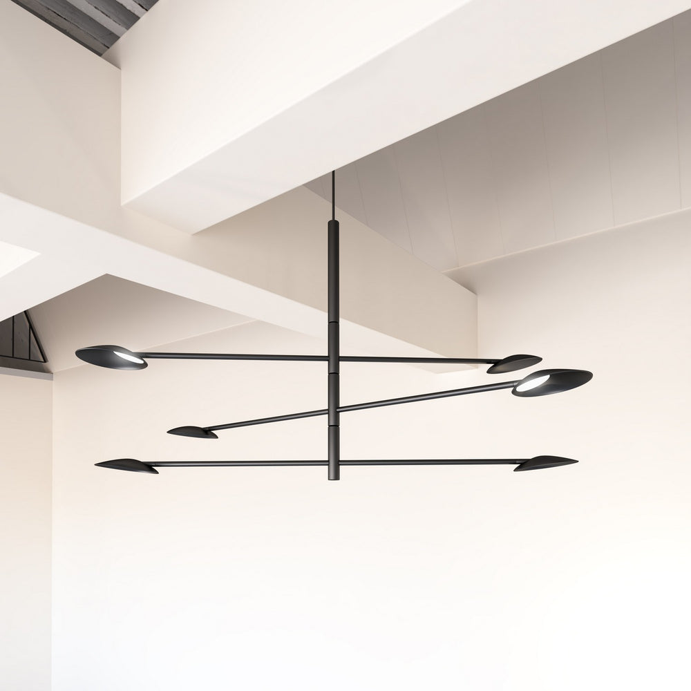Kuzco Canada - CH90136-BK - LED Chandelier - Rotaire - Black