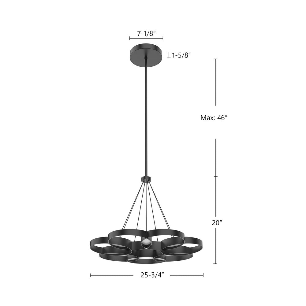 Kuzco Canada - CH90826-BK - LED Chandelier - Maestro - Black