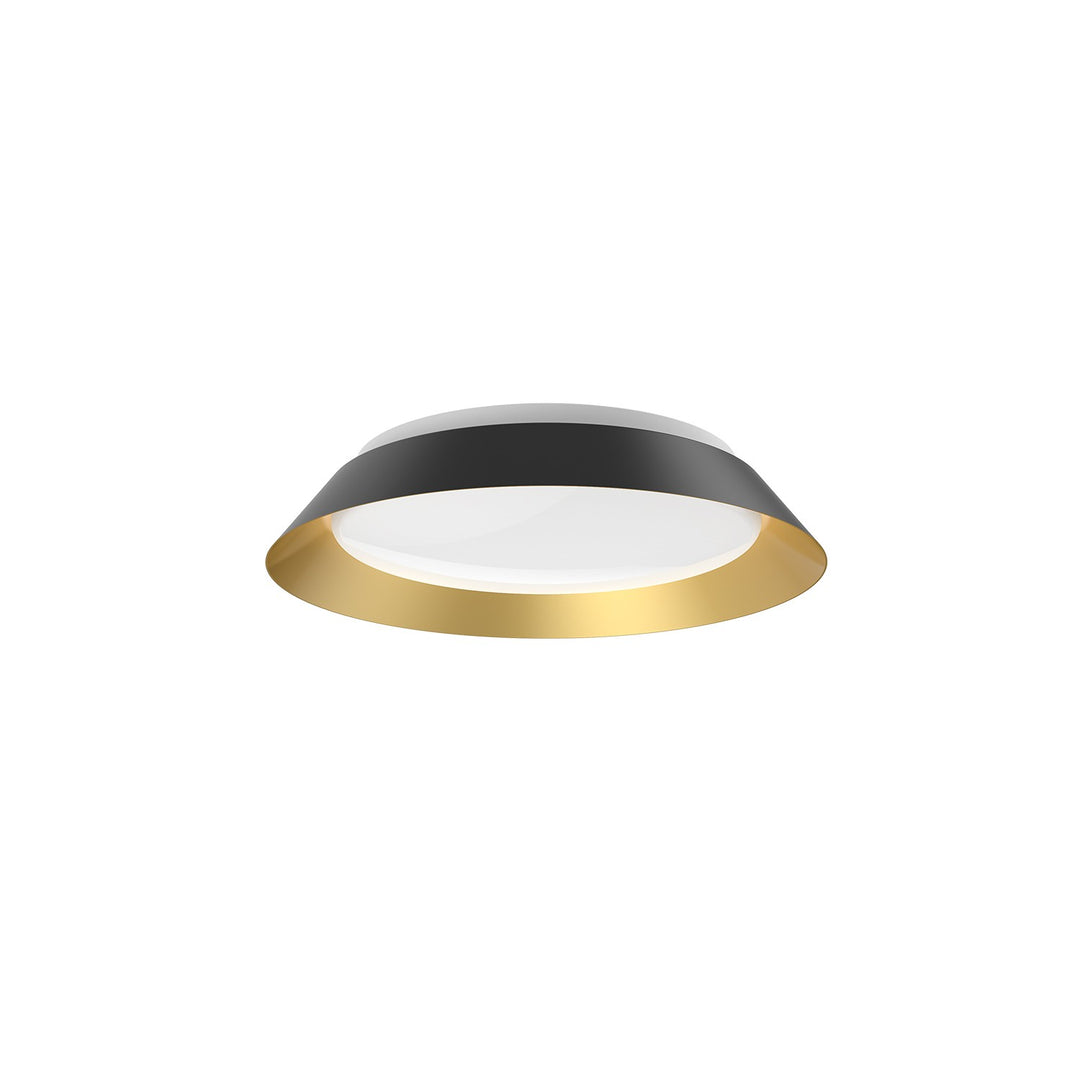 Jasper LED Flush Mount in Black/Gold - available from The Lighting Shoppe, trusted by Canadian homeowners