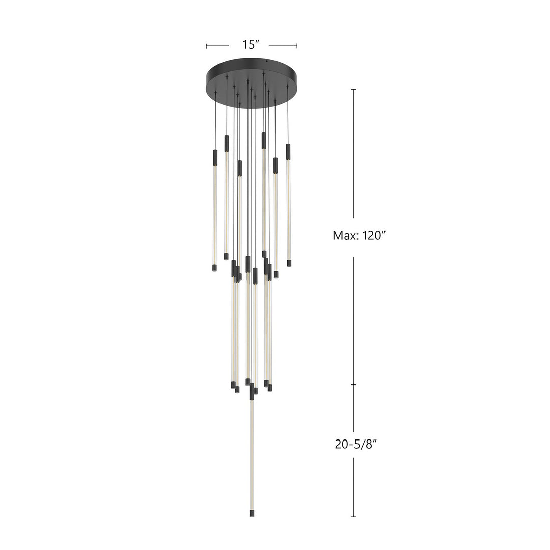 Kuzco Canada - MP75121-BK - LED Pendant - Motif - Black