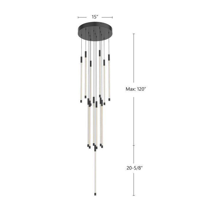Kuzco Canada - MP75121-BK - LED Pendant - Motif - Black