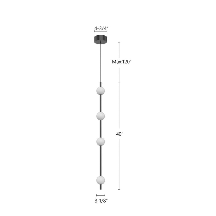 Kuzco Canada - PD14740-BK - LED Pendant - Misaki - Black